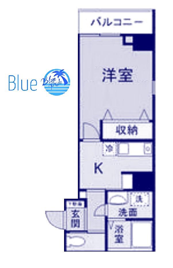 EARTH浅間町(1DK/4階)の間取り写真