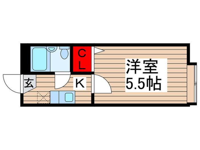 コーポNC(1K/1階)の間取り写真