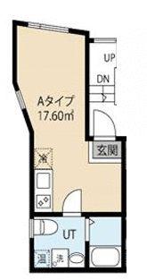 プレミア八幡山(ワンルーム/1階)の間取り写真