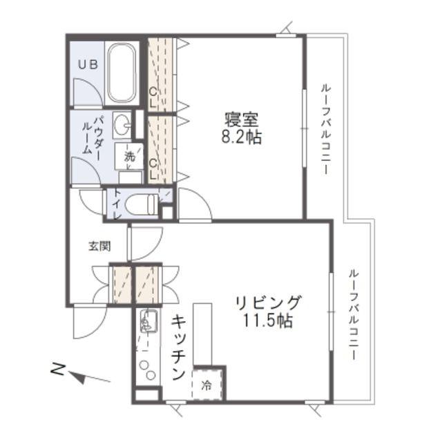 PASEO代々木(1LDK/4階)の間取り写真