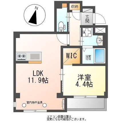 CHARME TOIT シャルム トワ(1LDK/2階)の間取り写真