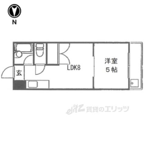 TIFFANY HEIGHTS(1LDK/3階)の間取り写真
