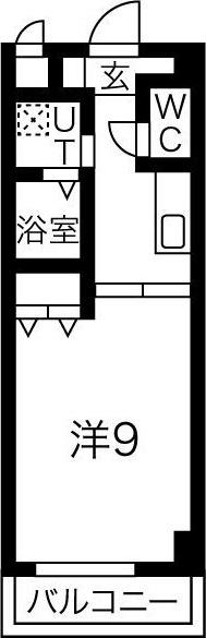 サザンクレスト堺(1K/7階)の間取り写真