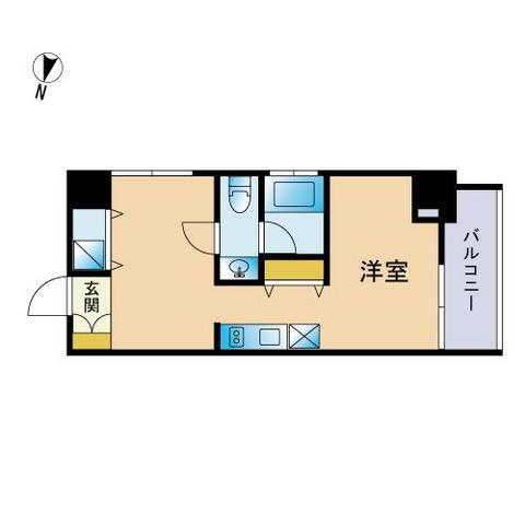 RICH STAGE 上人橋(ワンルーム/4階)の間取り写真