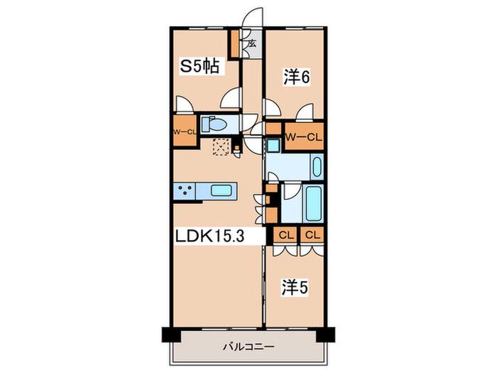 プロミライズ青葉台イーストコア(2SLDK/3階)の間取り写真