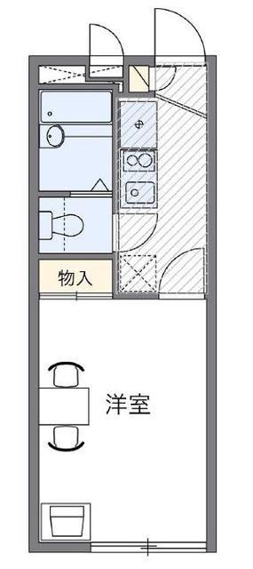 レオパレスサニーII(1K/3階)の間取り写真