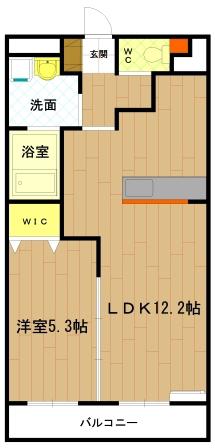 コンフォート ヴィーブル(1LDK/4階)の間取り写真