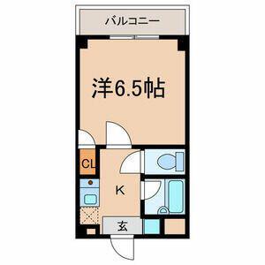 サンヴァレー南雪谷(1K/1階)の間取り写真