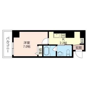 コースト大森(1K/3階)の間取り写真