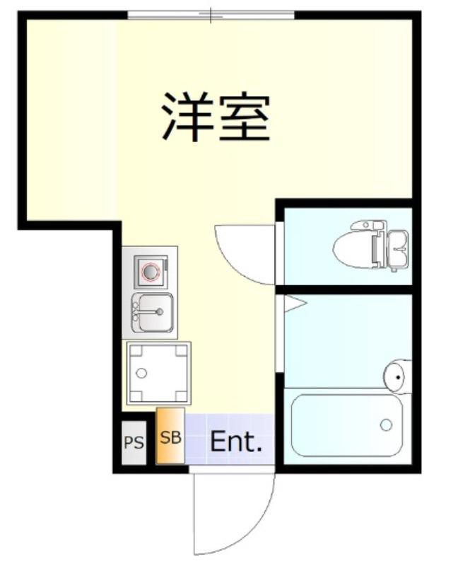 ベストハイム京急蒲田(ワンルーム/1階)の間取り写真