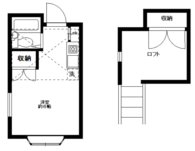 コーポサラス 2階階 間取り