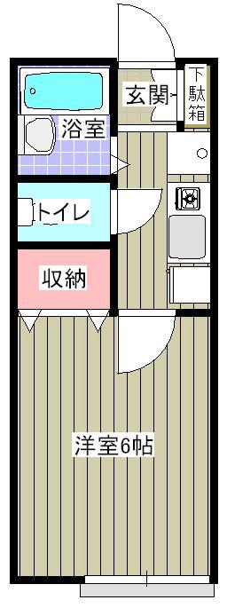 アヴァンセ(1K/2階)の間取り写真