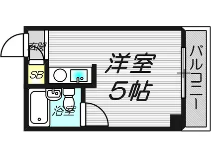 メゾンドリュウ澄(ワンルーム/4階)の間取り写真