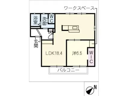 ドミール南陽 A棟(1LDK/1階)の間取り写真