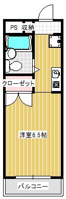 MONTER(ワンルーム/3階)の間取り写真