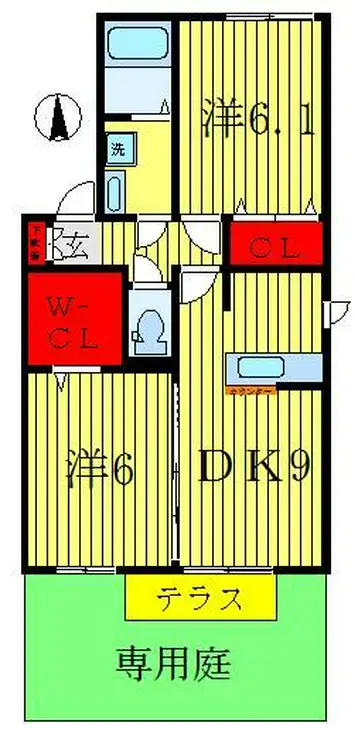 ドミール五香 1階階 間取り