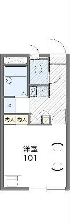 レオパレスアイ 1階階 間取り
