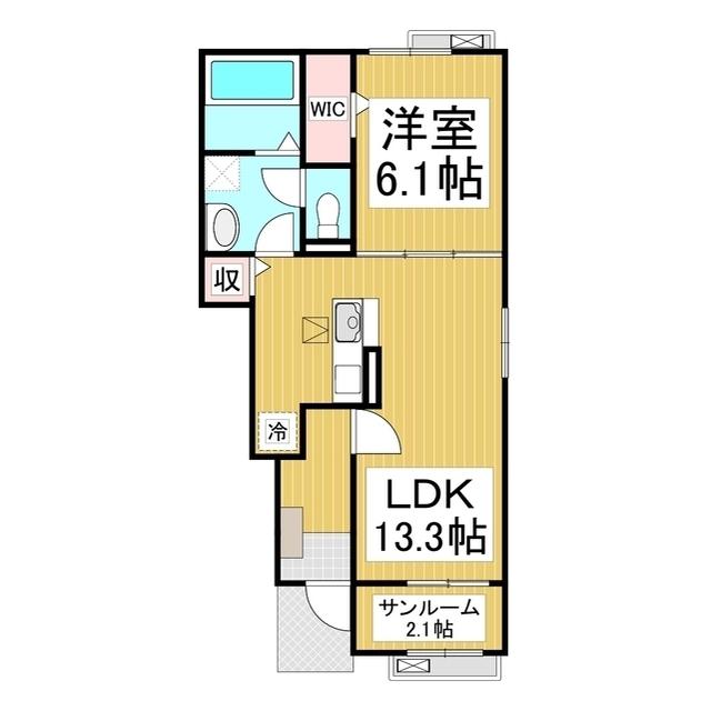 PENNY LANE E81(1LDK/1階)の間取り写真