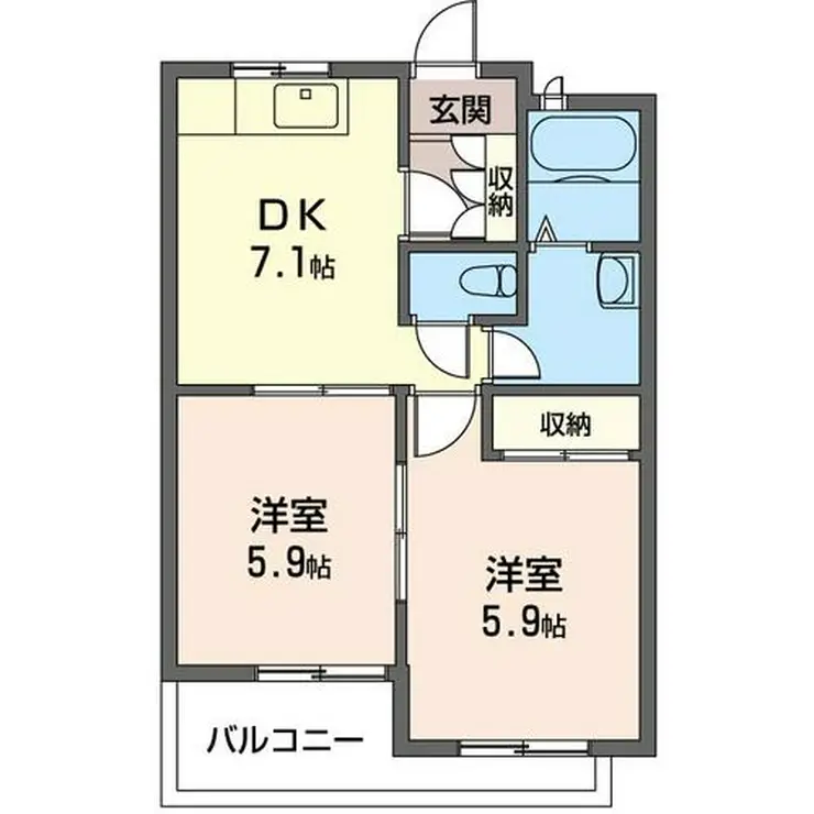 ハマハイツ 3階階 間取り
