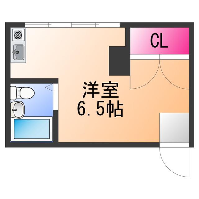 オリーブ泉佐野駅前ビル(ワンルーム/4階)の間取り写真