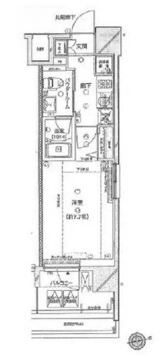 レグラス横浜吉野町 9階階 間取り