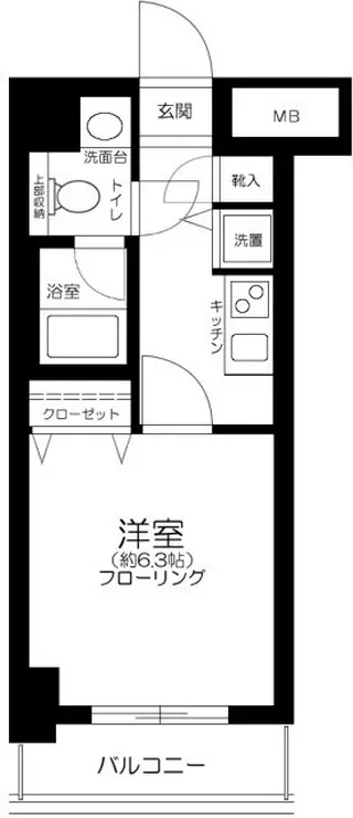 パレステュディオ御茶ノ水駿河台参番館 6階階 間取り