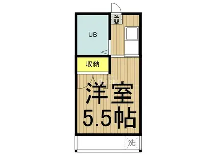 スカイコートK(1K/3階)の間取り写真