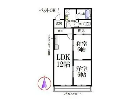 21ST.CENTURY(2LDK/3階)の間取り写真