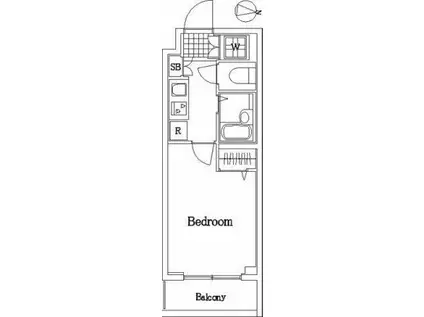 スカイコート練馬平和台(1K/3階)の間取り写真