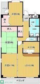 ネスト三吉(3LDK/4階)の間取り写真