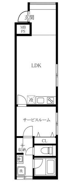 MURO YUTENJI(1LDK/2階)の間取り写真