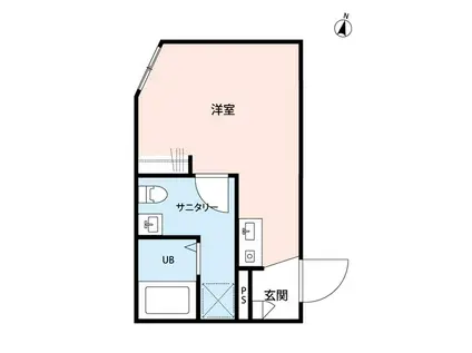 FOREST COURT荒川(1K/1階)の間取り写真