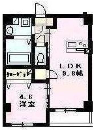 サンフォレスタ西古松(1LDK/3階)の間取り写真