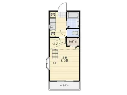 小松島カレッザ(1K/2階)の間取り写真