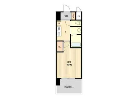 パークフラッツ金山(1K/11階)の間取り写真