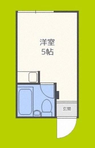 PANSHON CLEAR(ワンルーム/1階)の間取り写真