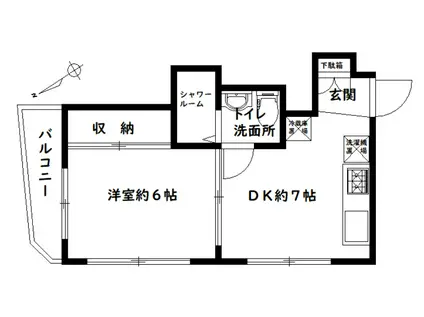 T-HOUSE78(1DK/3階)の間取り写真