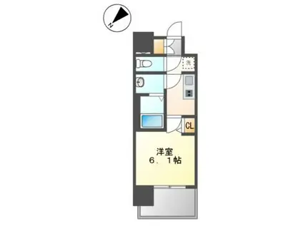 メイクスアート新栄III(1K/10階)の間取り写真