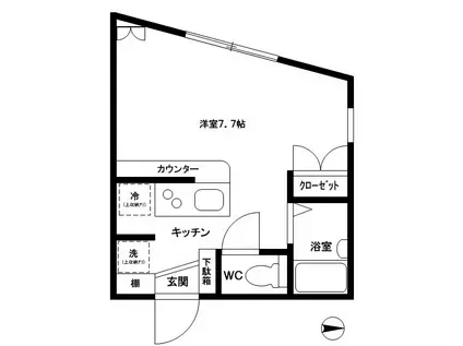 エイセンレジデンス(1K/2階)の間取り写真