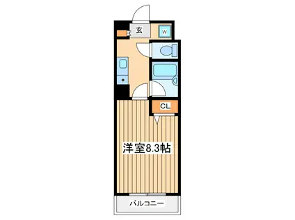 第1芙蓉ハイツ(1K/1階)の間取り写真