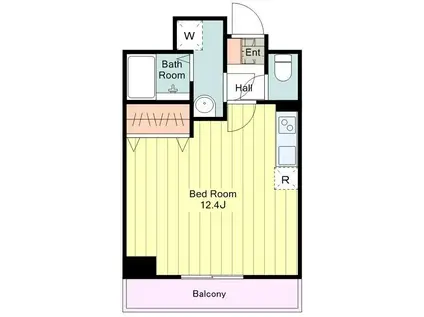 リヴェールハウス八王子(ワンルーム/11階)の間取り写真