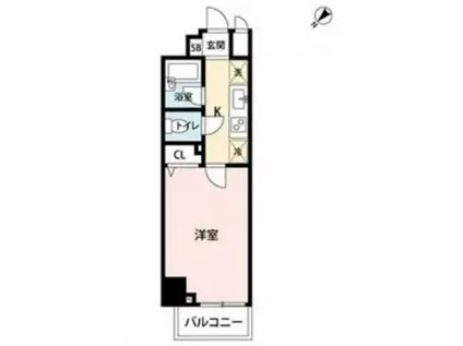 プライムアーバン飯田橋(1K/10階)の間取り写真