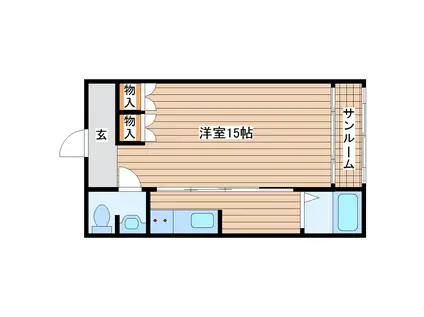 LETOIT FC(1K/2階)の間取り写真