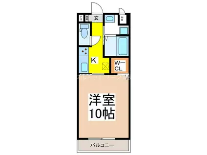 HOPE(1K/1階)の間取り写真