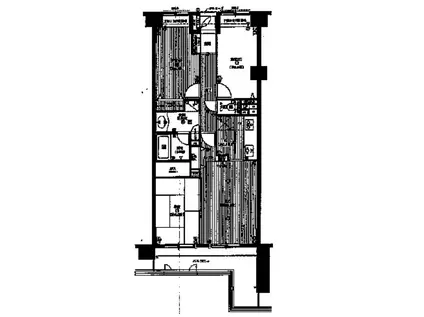 セザール横浜関内(3LDK/11階)の間取り写真