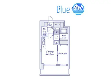 エスティメゾン川崎ウエスト(1DK/3階)の間取り写真