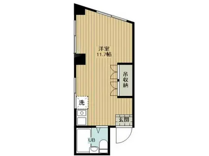 東宏ビル(ワンルーム/2階)の間取り写真