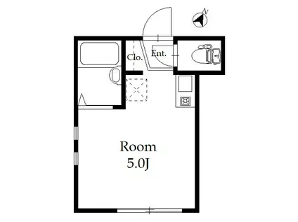 アーバンプレイス江古田III(ワンルーム/1階)の間取り写真