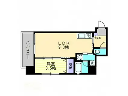 INVERNO(1LDK/2階)の間取り写真