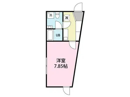 サンプラザシティ中野(1K/3階)の間取り写真